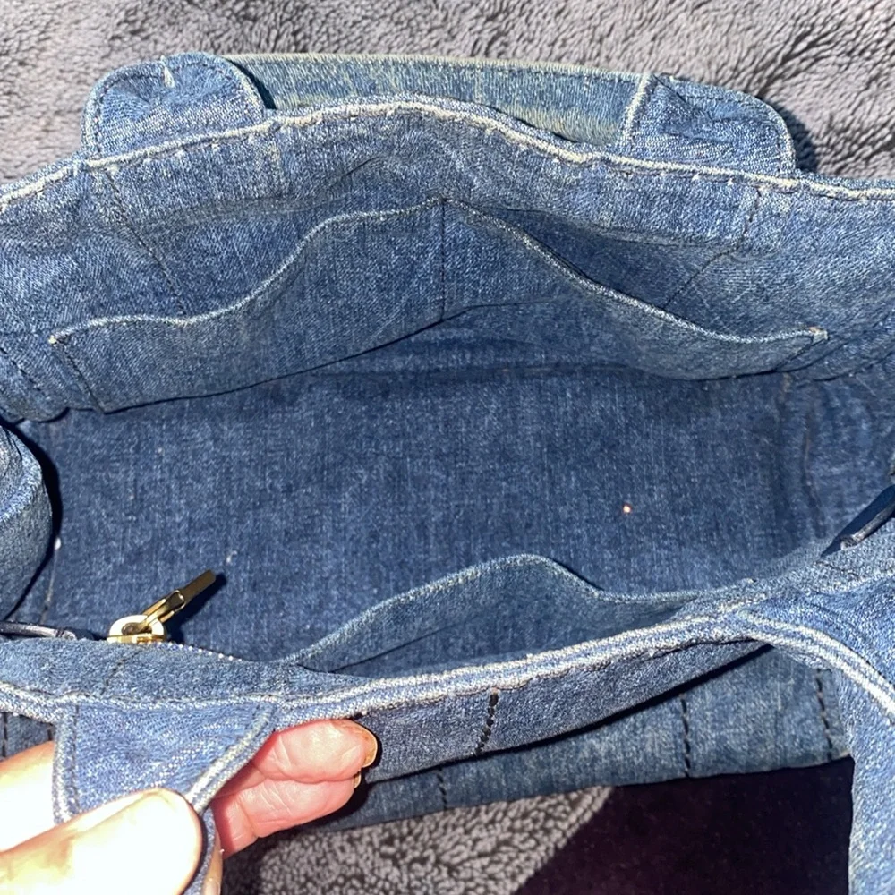 Prada Blue Denim Satchel - Picture 6 of 14